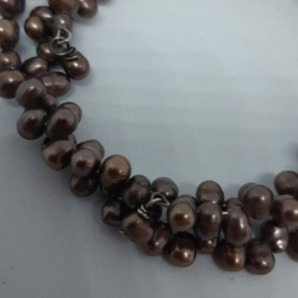 Genuine Pearl Wire Wrap Bracelet - Picture 2 of 7